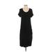 32 Degrees Casual Dress - DropWaist: Black Solid Dresses - Women's Size Small