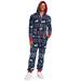 Women's Blue Reindeer Jumpsuit