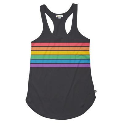 Charcoal Rainbow All the Way Racerback Tank Top