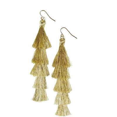 Gold Tassel Earrings