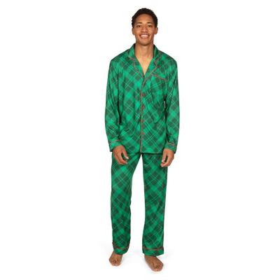 Men's Green Plaid Pajama Set