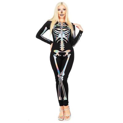 Shimmer Skeleton Bodysuit Costume