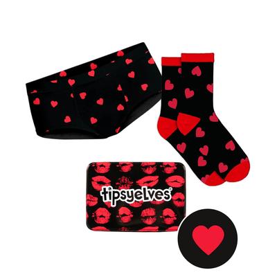 Women's Hearts on Fire Underwear & Socks Gift Set