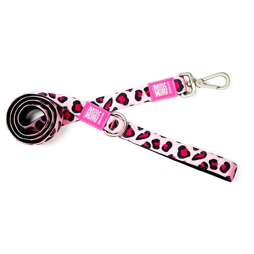 Max & Molly Kurzleine Leopard Pink Größe M: 120cmx20mm Hund