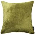 McAlister Textiles Shiny Crushed Velvet Cushion Cover Lime Green 60 x 60 Cm - 24 x 24 Inches. Luxury Decorative Scatter Throw Pillow For Sofa Or Bedroom