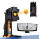 Gguwug Ping Pong Robot,Automatic Ping Pong Ball Machine with Practice Recycle Catch Net with 9 Different Spin Balls & 30-90 Times/minute Ball Frequency, for Home School Practicing