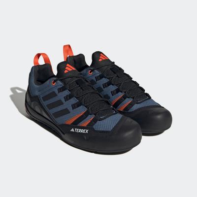 Wanderschuh ADIDAS TERREX "TERREX SWIFT SOLO 2.0", Gr. 45, bunt (wonder steel, core schwarz, semi impact orange), Textil