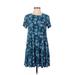 Show Me Your Mumu Casual Dress - A-Line: Blue Paisley Dresses - Women's Size Small