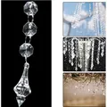 Guirlande de perles en cristal transparent Imitation acrylique lustre suspendu fournitures de