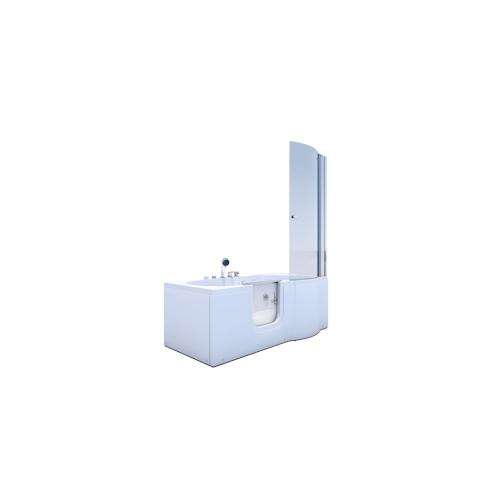 Seniorendusche und Wanne mit Whirlpool S12D-WP-L Dusche 170x85cm