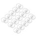 Uxcell 2.28inch Acrylic Button Pin Badge 25 Set Round Pin Blank Buttons Badges Kit Clear