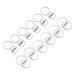 Uxcell 0.98inch 1.73inch Acrylic Button Pin Badge 24 Set Round Pin Blank Buttons Badges Kit Clear