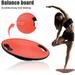 UDIYO Plastic Wobble Balance Board with Handle Round Balance Trainer Board Workout Core Trainer in Home and Gym