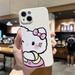 Lovely girl Hello Kitty Phone Cases For iPhone 11 12 Pro MAX 6S 7 8 Plus XS MAX 12 13 Mini X XR SE 2020 Funda Cover Soft TPU
