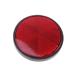 2 Pcs Plastic Round Reflective Warning Reflector Fits for Car Motorcycle Motor Bikes Bicycles ATV Dirt Bike (Red)