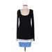 Bailey 44 Casual Dress - Mini Scoop Neck Long sleeves: Black Color Block Dresses - Women's Size Medium