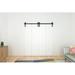 Quiet Glide Bi-Fold Sliding Double Barn Door Hardware, Wood in Black | 63" | Wayfair NT.BF1500.FM.08-5-2