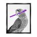 Stupell Industries Parrot w/ Toothbrush Funny Bird by Annalisa Latella Graphic Art Canvas in Gray | 21 H x 17 W x 1.7 D in | Wayfair