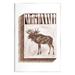 Stupell Industries Wild Moose Matchbook Sketch by Lil' Rue Graphic Art in Brown | 15 H x 10 W x 0.5 D in | Wayfair aw-145_wd_10x15