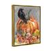 Stupell Industries Autumn Crow Pumpkin Botanicals by ND Art Graphic Art Canvas in Gray/Orange | 21 H x 17 W x 1.7 D in | Wayfair aw-099_ffg_16x20