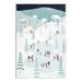 Stupell Industries Ice Skating Families Snowfall by Andrew Thornton in Blue/White | 19 H x 13 W x 0.5 D in | Wayfair aw-050_wd_13x19