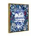 Stupell Industries Baroque Floral Pattern Vase by Lil' Rue Graphic Art Canvas in Blue/White | 21 H x 17 W x 1.7 D in | Wayfair aw-148_ffg_16x20