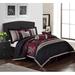 Willa Arlo™ Interiors Urbanek Microfiber 7 Piece Comforter Set Polyester/Polyfill/Microfiber in Black/Gray/Red | Wayfair Lincoln-Q