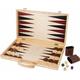 small foot 2853 - Schach und Backgammon Koffer mit Tragegriff, Holz, 52x45cm - Legler / small foot