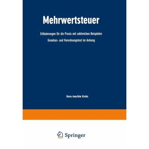 Mehrwertsteuer – Hans-Joachim Krebs