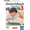 Deutschbuch Gymnasium 3: 7. Schuljahr. Arbeitsheft mit Lösungen und Übungs-CD-ROM. Baden-Württemberg