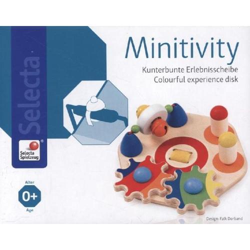 Selecta 62036 - Minitivity, Motorik-Activity-Center, Holz 14 cm - Selecta Spielzeug
