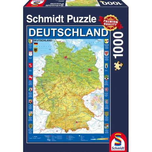 Deutschlandkarte (Puzzle) - Schmidt Spiele