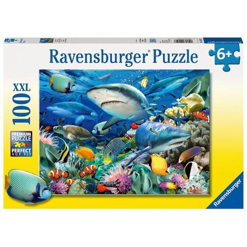 Ravensburger 109517 - Riff der Haie, 100 XXL-Teile, Puzzle - Ravensburger Verlag