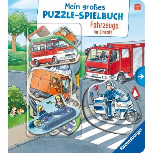 Mein großes Puzzle-Spielbuch: Fahrzeuge im Einsatz - Ralf Butschkow