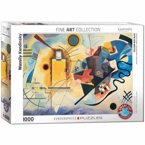 Eurographics 6000-3271 - Gelb Rot Blau von Wassily Kandinsky , Puzzle, 1.000 Teile - Eurographics