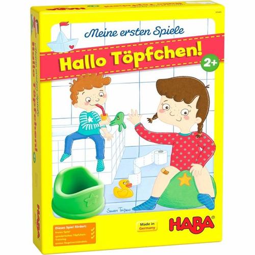 HABA 305485 - Meine ersten Spiele, Hallo Töpfchen!, Laufspiel, Würfelspiel - HABA Sales GmbH & Co. KG