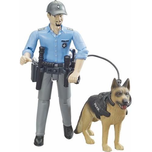 Bruder 62150 bworld Polizist mit Hund – Bruder Spielwaren GmbH & Co. K