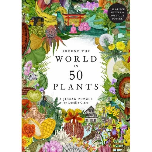 Around the World in 50 Plants 1000 Piece Puzzle - Jonathan Drori