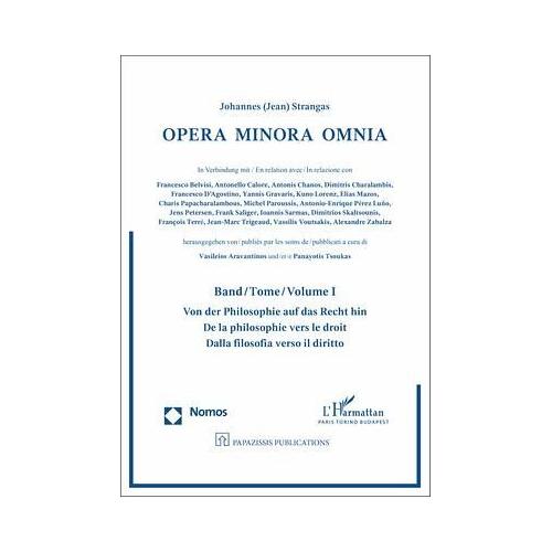 Opera Minora Omnia Band 01 – Johannes (Jean) Strangas