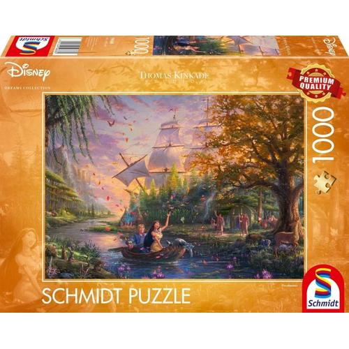 Schmidt 59688 - Disney, Pocahontas, Thomas Kinkade, Puzzle 1000 Teile - Schmidt Spiele