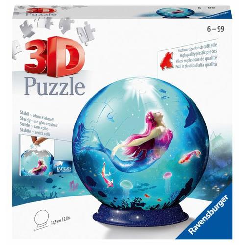 Ravensburger 11250 - Bezaubernde Meerjungfrau, 3D-Puzzleball, 72 Teile - Ravensburger Verlag