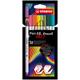Premium-Filzstift mit Pinselspitze für variable Strichstärken - STABILO Pen 68 brush - ARTY - 10er Pack - mit 10 verschiedenen Farben