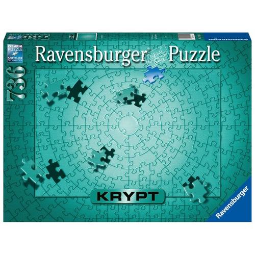 Ravensburger Puzzle 17151 - Krypt Puzzle Metallic Mint - Schweres Puzzle für Erwachsene und Kinder ab 14 Jahren, mit 736 Teilen - Ravensburger Verlag