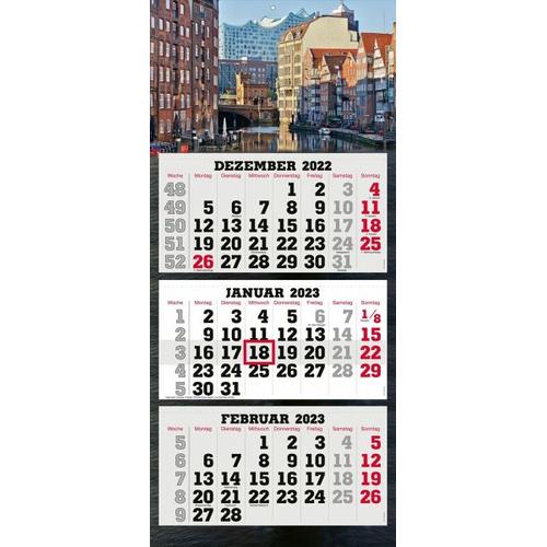 HAMBURGS DEICHSTRASSE 2024 3-Monatskalender – Elbe Verlag Hamburg