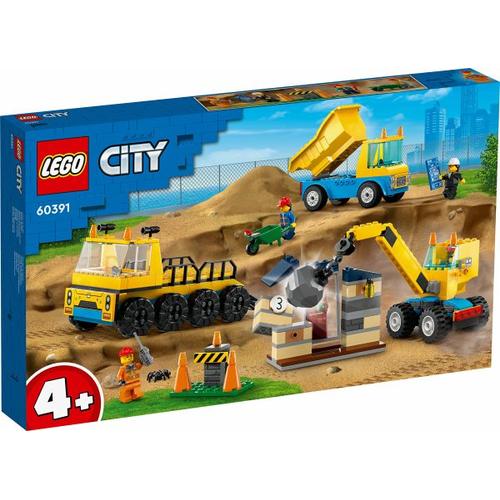 LEGO® City 60391 Baufahrzeuge und Kran mit Abrissbirne - Lego®