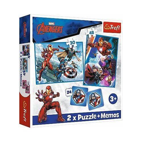 2 in 1 Puzzles + Memo Avengers - Trefl