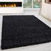 Black 98 x 31 x 1.18 in Area Rug - East Urban Home Dollarhyde Solid Machine Made Area Rug in | 98 H x 31 W x 1.18 D in | Wayfair