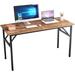 Latitude Run® Height Adjustable Desk Wood/Metal in Black | 55.1 W x 23.6 D in | Wayfair AF40B6220157480798D034DF360B3059