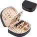 Latitude Run® 2-Layer Mini Portable Seashell-Shaped Travel Case in Brown | 6.6 H x 4.9 W x 2.1 D in | Wayfair C8E1710DD4C343539768519DF97A6404