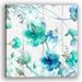 Red Barrel Studio® Vibrant Whispers: An Abstract Symphony watercolor artwork - Wrapped Canvas Prints Metal in Blue/Green | Wayfair